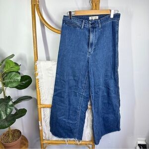 Madewell Emmett Wide-Leg Crop Jeans in Rosalie Wash sz 29